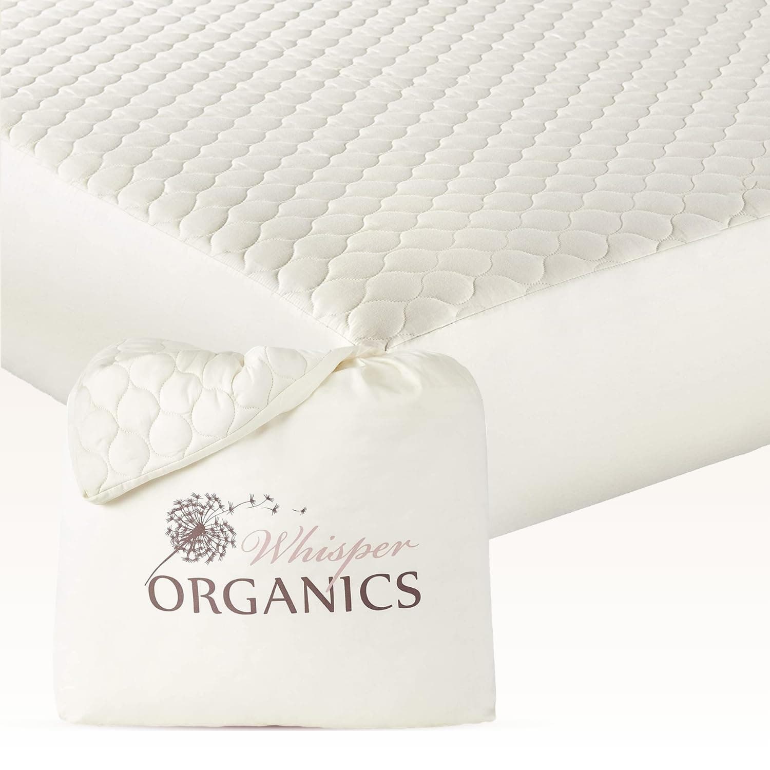 Whisper Organics 100% Organic Cotton Mattress Pad