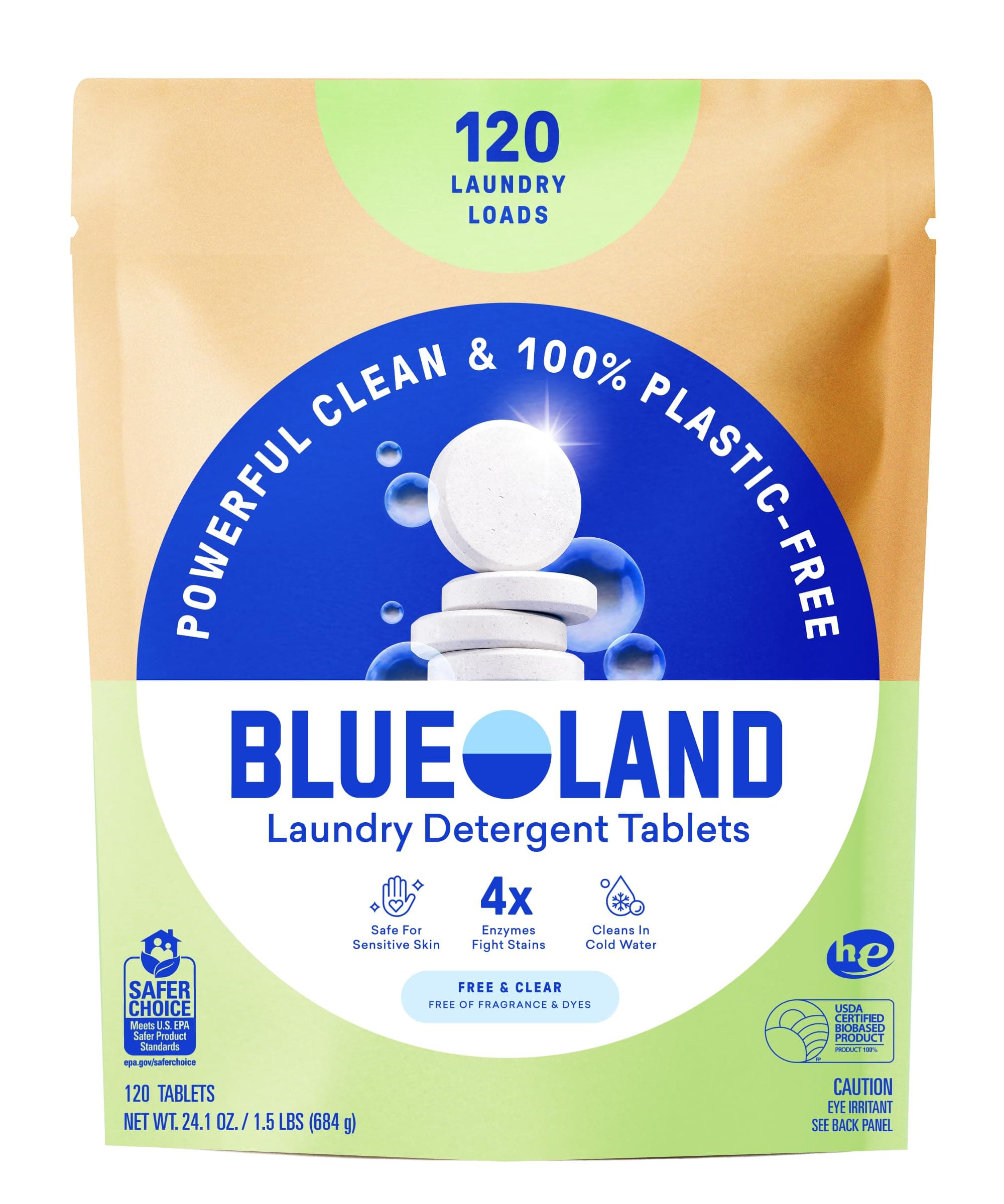 BLUELAND Laundry Detergent Tablets