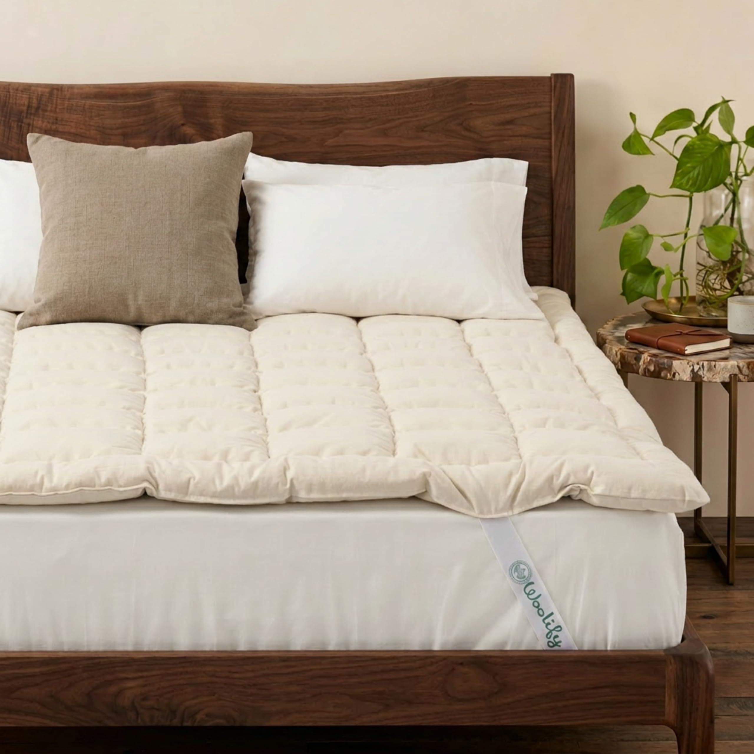 Woolify Organic Merino Wool Mattress Topper