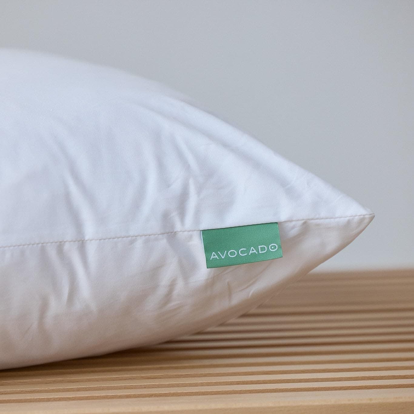 Avocado wool/cotton pillow