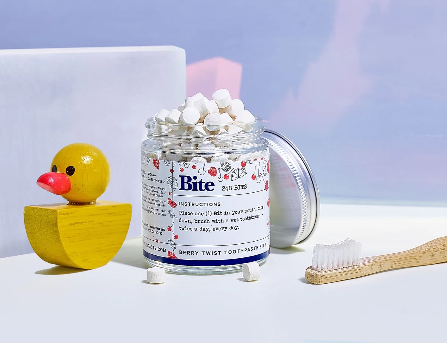 Bite toothpaste tablets