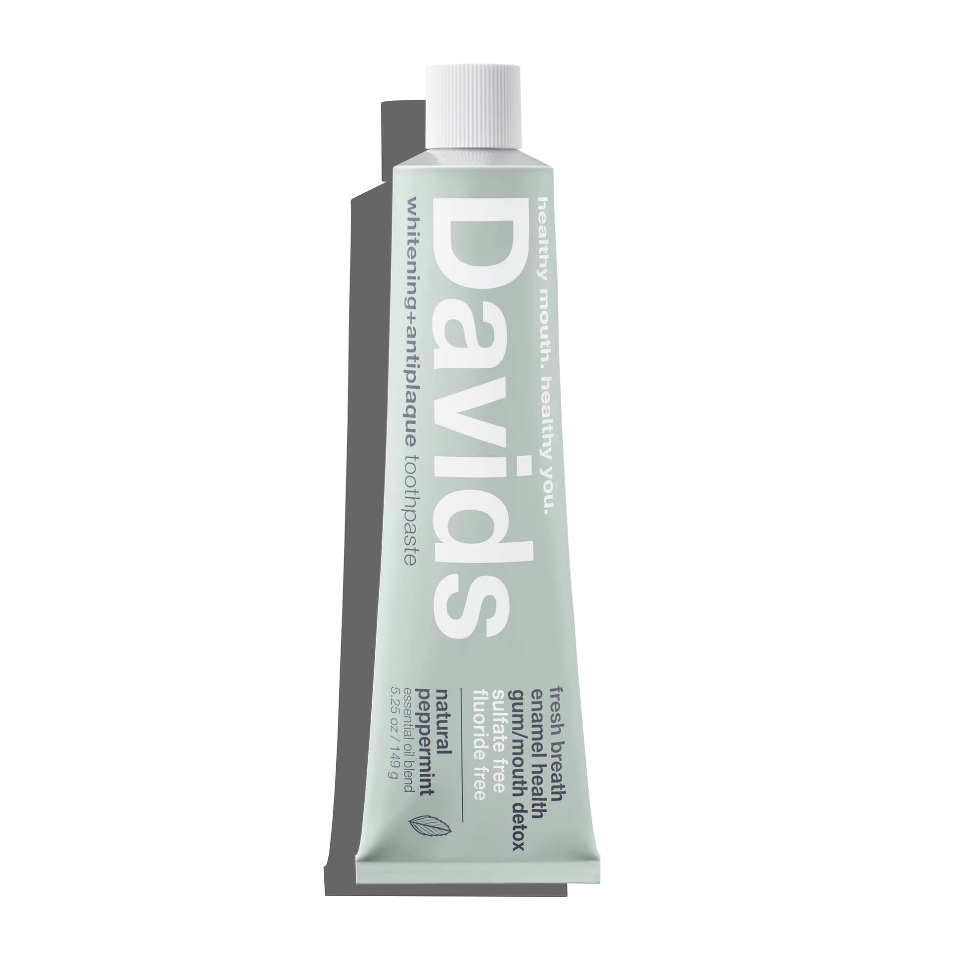 Davids Premium toothpaste, metal tube